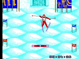 Winter Olympics gameplay screenshot on Master System
