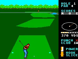 World Class Leader Board gameplay screenshot on Master System