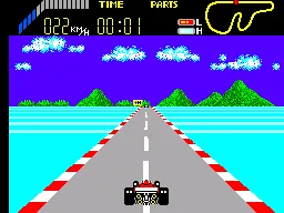 World Grand Prix gameplay screenshot on Master System