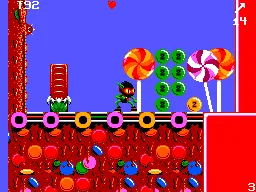 Zool: Ninja of the 'Nth' Dimension gameplay screenshot on Master System