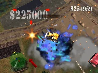 Blast Corps gameplay screenshot on N64