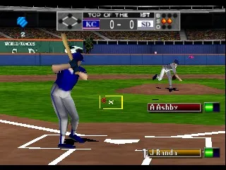 Bottom of the 9th gameplay screenshot on N64