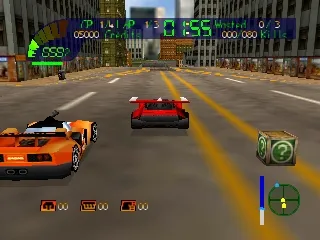 Carmageddon II: Carpocalypse Now gameplay screenshot on N64