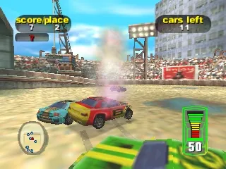 Destruction Derby 64 gameplay screenshot on N64