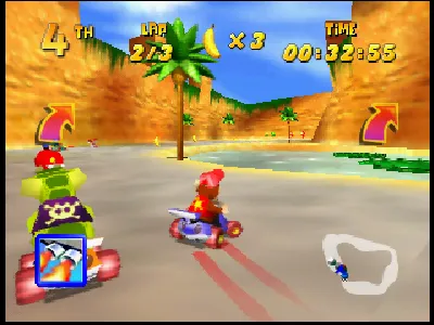 Diddy Kong Racing gameplay screenshot on N64