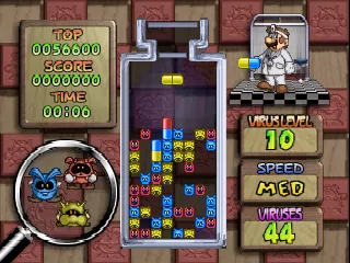 Dr. Mario 64 gameplay screenshot on N64