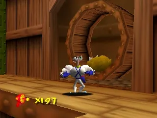 Earthworm Jim 3D gameplay screenshot on N64