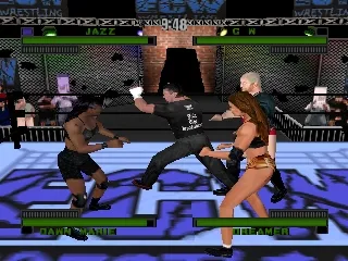 ECW Hardcore Revolution gameplay screenshot on N64