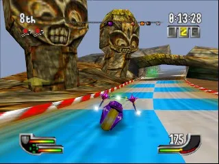 Extreme-G gameplay screenshot on N64