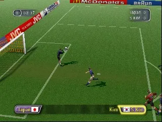 FIFA: Road to World Cup 98: World Cup e no Michi gameplay screenshot on N64