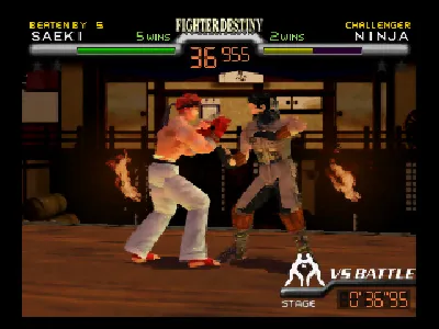 Fighter Destiny 2 gameplay screenshot on N64