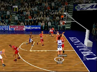 Fox Sports College Hoops '99 gameplay screenshot on N64