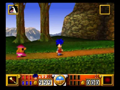 Goemon's Great Adventure gameplay screenshot on N64