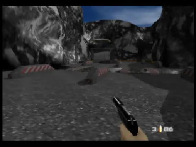 GoldenEye 007 gameplay screenshot on N64