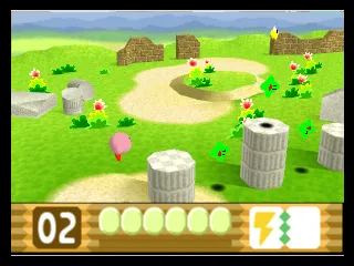Kirby 64: The Crystal Shards gameplay screenshot on N64