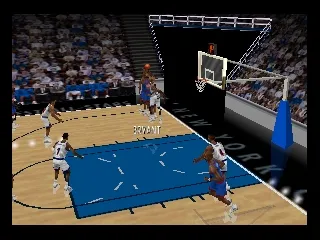 Kobe Bryant in NBA Courtside gameplay screenshot on N64
