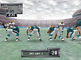 Madden Football 64 gameplay screenshot on N64