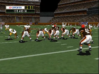 Madden NFL 2000 gameplay screenshot on N64