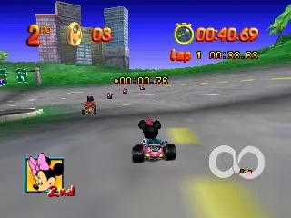 Mickey no Racing Challenge USA gameplay screenshot on N64