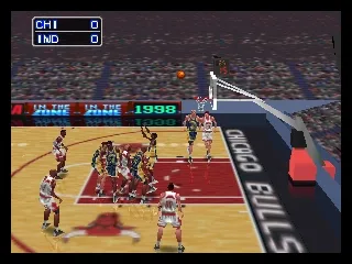 NBA In The Zone '98 gameplay screenshot on N64