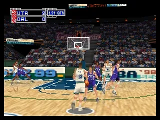 NBA In The Zone '99 gameplay screenshot on N64