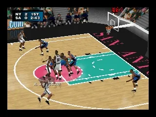 NBA Live 2000 gameplay screenshot on N64