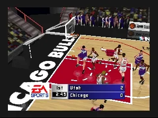 NBA Live 99 gameplay screenshot on N64