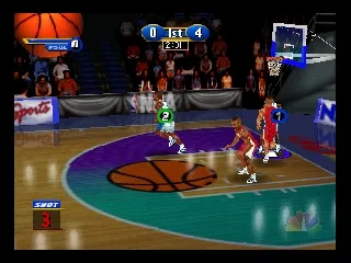 NBA Showtime: NBA on NBC gameplay screenshot on N64