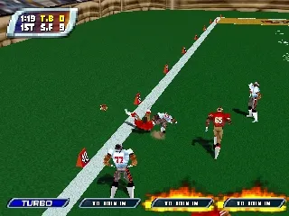 NFL Blitz 2001 gameplay screenshot on N64