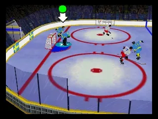 Olympic Hockey '98 gameplay screenshot on N64