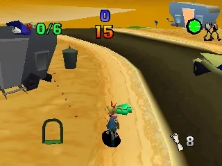 Paperboy gameplay screenshot on N64