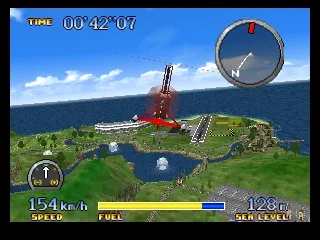 Pilotwings 64 gameplay screenshot on N64