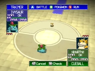 Pokémon Stadium gameplay screenshot on N64