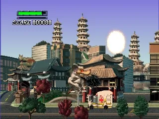 Rampage 2: Universal Tour gameplay screenshot on N64