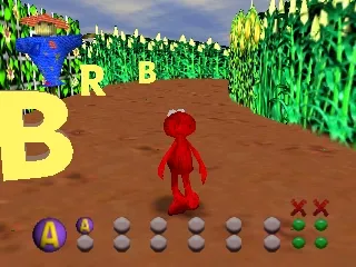 Sesame Street: Elmo's Letter Adventure gameplay screenshot on N64