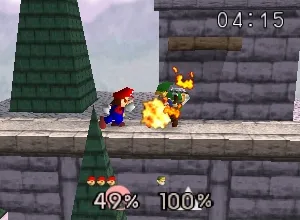 Super Smash Bros. gameplay screenshot on N64