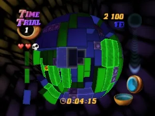 Tetrisphere gameplay screenshot on N64
