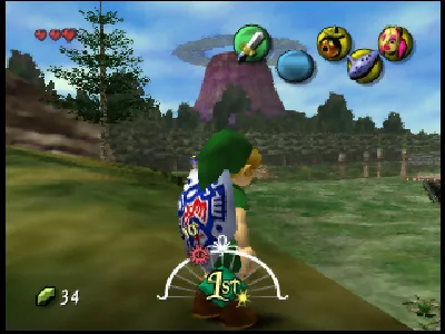 The Legend of Zelda: Majora's Mask gameplay screenshot on N64