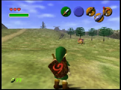 The Legend of Zelda: Ocarina of Time gameplay screenshot on N64