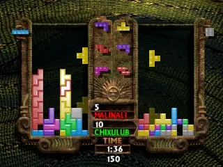 The New Tetris gameplay screenshot on N64