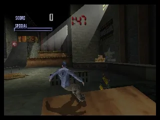 Tony Hawk's Pro Skater gameplay screenshot on N64