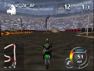 Top Gear Hyper Bike gameplay screenshot on N64