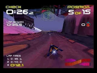 Wipeout 64 gameplay screenshot on N64