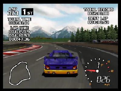 World Driver Championship gameplay screenshot on N64
