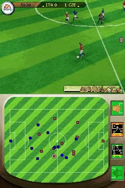 2006 FIFA World Cup gameplay screenshot on DS