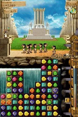 7 Wonders of the Ancient World gameplay screenshot on DS