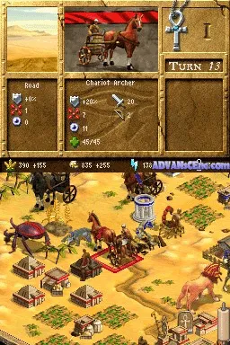 Age of Empires: Mythologies gameplay screenshot on DS