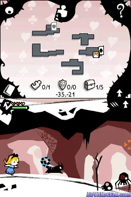 Alice in Wonderland gameplay screenshot on DS