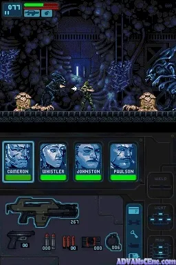 Aliens Infestation gameplay screenshot on DS