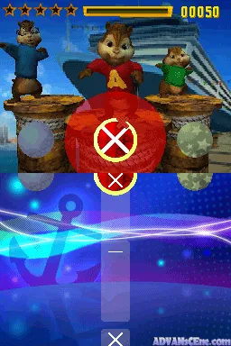 Alvin and the Chipmunks: Chipwrecked gameplay screenshot on DS